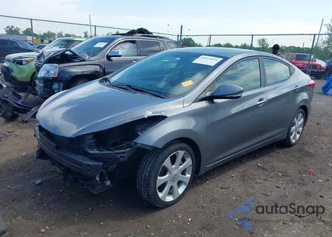 2012 Hyundai Elantra Limited from USA, damaged, VIN 5NPDH4AE5CH094654